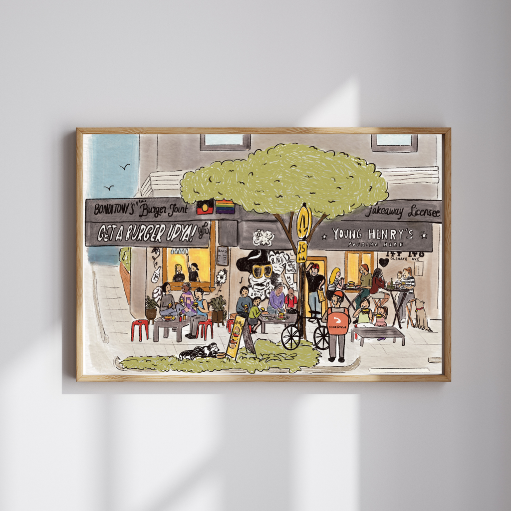 Bonditony's Burger Joint print