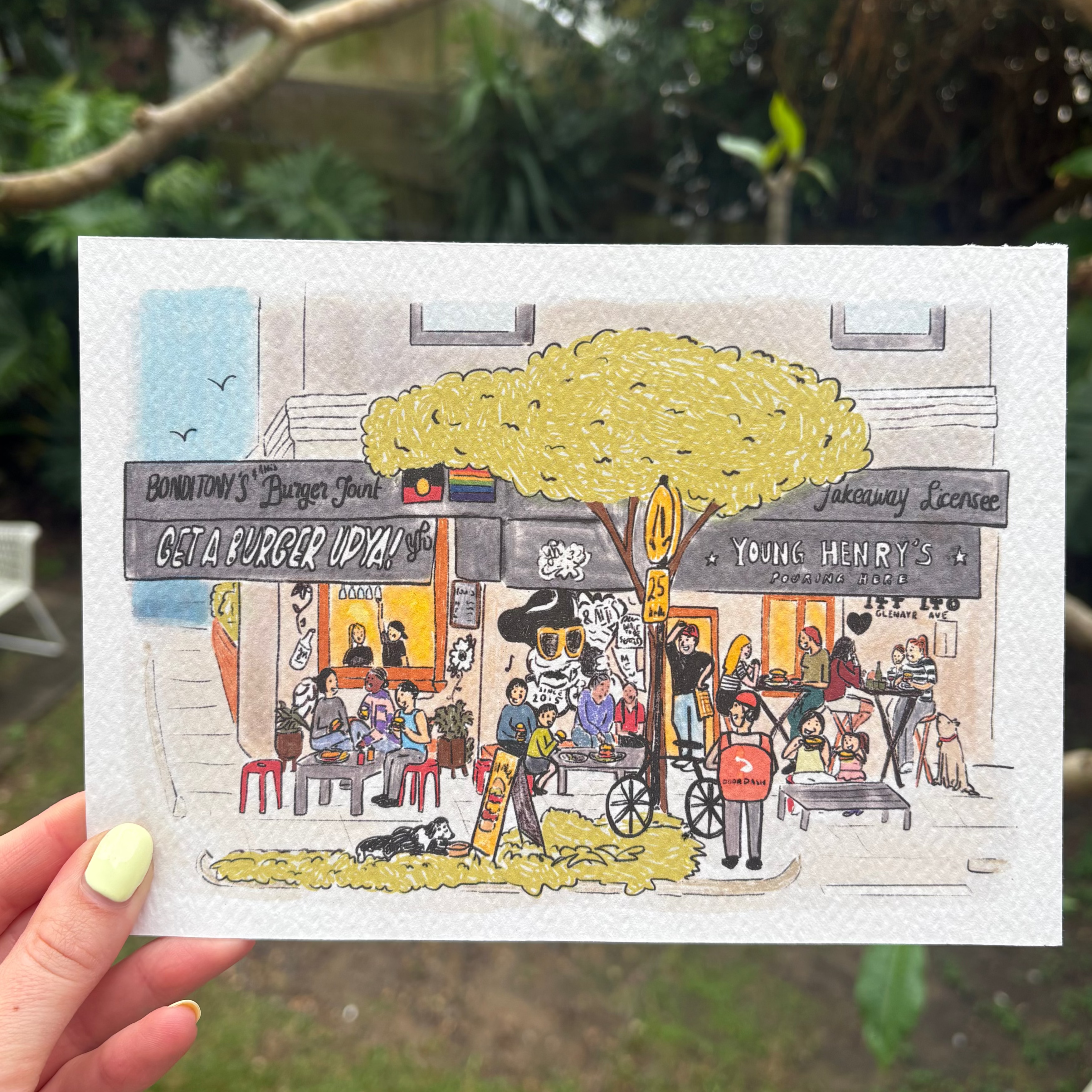 Bonditony's Burger Joint print